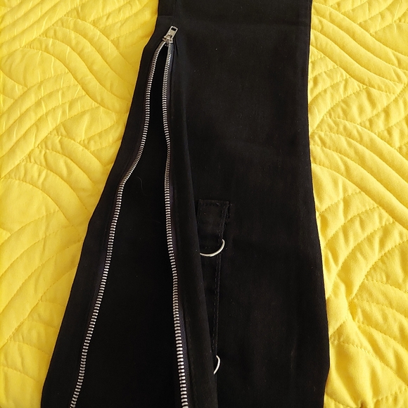 Goth N'Rock Denim Cargo with Rings & Zippers - Picture 7 of 10